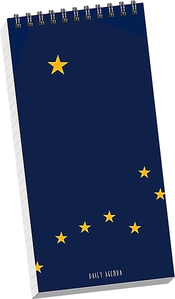TFPublishing TF Publishing Alaska 4 x 8.5 Daily Planner, Blue/Yellow (99-ALASDA)