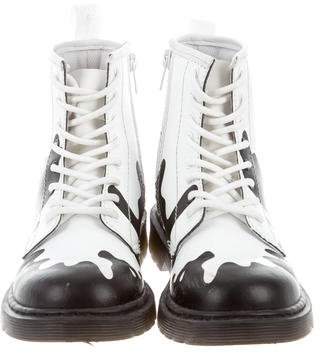Dr. Martens Kids Kids Girls' Splatter Combat Boots