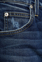 Thumbnail for your product : Amo Darlin High-rise Distressed Straight-leg Jeans
