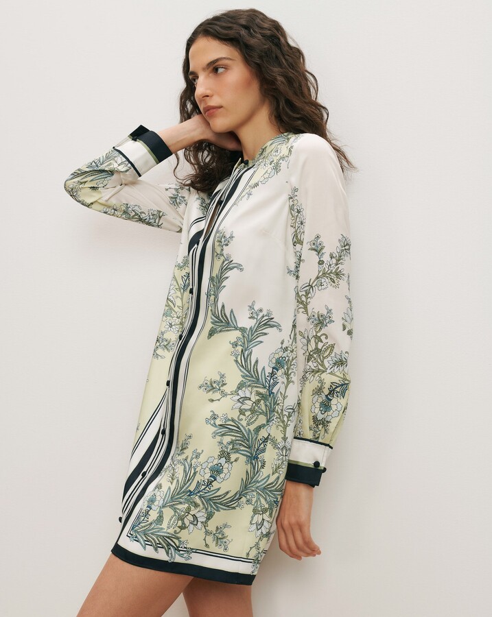 Carstowe Scarf-Print Mini Dress