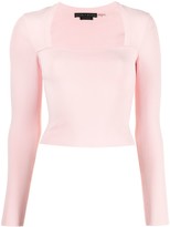 Thumbnail for your product : Alice + Olivia Square Neck Blouse