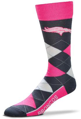 Melange Home For Bare Feet Denver Broncos Line Up Argyle Socks