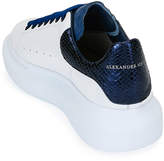 Thumbnail for your product : Alexander McQueen Men's Oversized Colorblock Leather Low-Top Sneakers