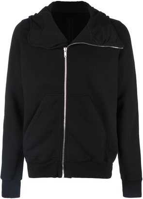 Rick Owens asymmetric zip-up hoodie