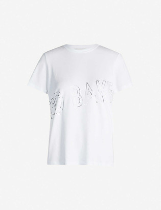 Ted Baker Metallic logo-print cotton-jersey T-shirt