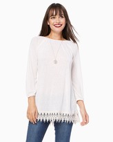 Thumbnail for your product : Charming charlie Casual Crochet Hem Top