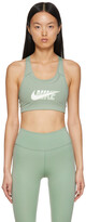 Thumbnail for your product : Nike Green Dri-fit Swoosh Icon Clash Sports Bra