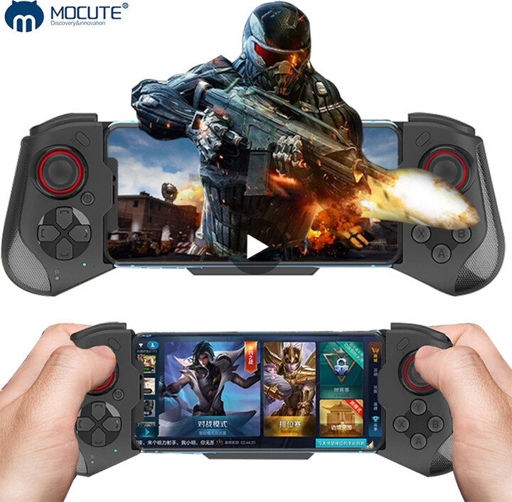 AyeBeau Cell Phone Gamepad Joystick For iPhone Android Control Bluetooth Controller Trigger Pubg Mobile Game Pad Gaming Cellphone Mando