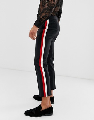trousers with stripe down the side