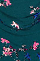 Thumbnail for your product : Eliza J Floral Cap Sleeve Stretch Jersey Sheath Dress