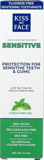 Kiss My Face KissMyFaceSensitiveFluoride-FreeWhiteningToothpaste-4.5oz
