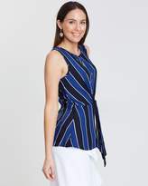 Thumbnail for your product : Dorothy Perkins Sleeveless Stripe Tie Top
