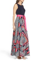 Thumbnail for your product : Eliza J Women's Jersey & Crepe De Chine Maxi Dress
