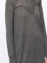Thumbnail for your product : Céline Pre-Owned Pre-Owned Sheer Panel Fine Knit Dress