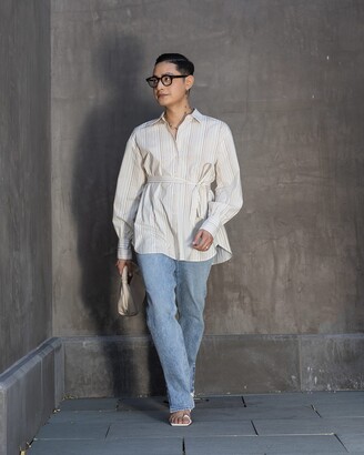 The Drop All Gender Multi Stripe Belted Shirt by @arvinolano