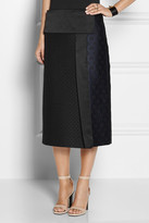 Thumbnail for your product : The Row Pike satin-trimmed jacquard skirt