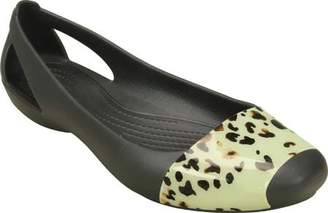 Crocs Sienna Leopard Fade Flat (Women's)