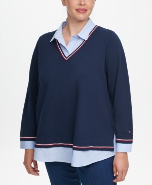 tommy hilfiger collared sweater