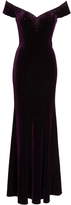 Thumbnail for your product : La Femme Sweetheart Rhinestone Velvet Gown