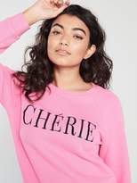 Thumbnail for your product : Whistles Cherie EmbroideredSweat Shirt - Pink