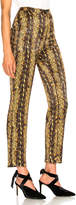 Thumbnail for your product : ALEXACHUNG Tailored Crop Flare Trouser in Gold | FWRD