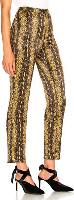 ALEXACHUNG Tailored Crop Flare Trouser in Gold | FWRD