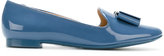 Salvatore Ferragamo - bow front slippers - women - Cuir/cuir verni/rubber - 8.5