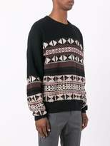 Thumbnail for your product : Maison Margiela patterned crew neck jumper