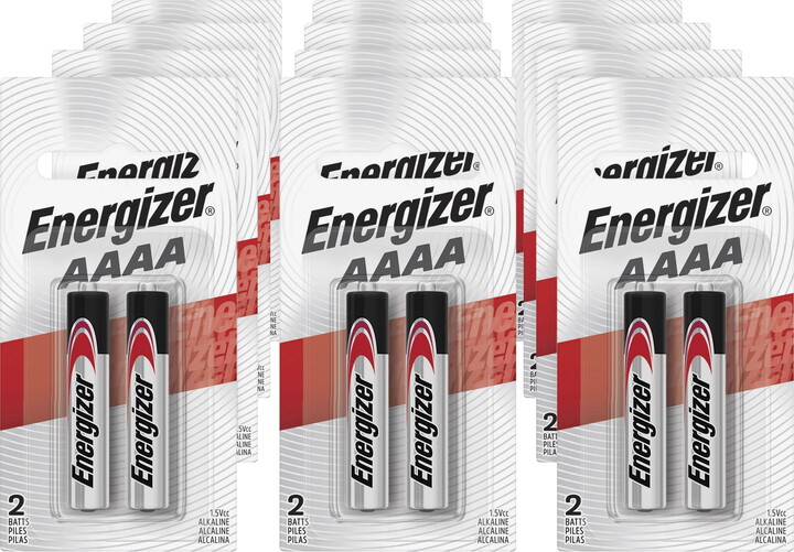 Energizer Eveready Battery Co Inc Alkaline Battery, "AAAA" Size, 12PK/CT E96BP2CT