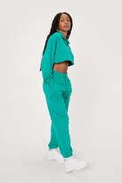 Thumbnail for your product : Nasty Gal Womens Petite Zip Sweatshirt and Sweatpants Set