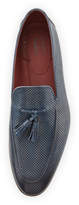 Thumbnail for your product : Magnanni Magnanni for Perforated Leather Tassel Loafer, Blue