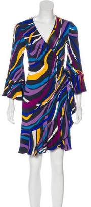 Diane von Furstenberg Wiley Silk Print Wrap Dress