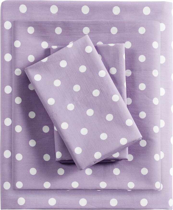 Intelligent Design Polka Dot Cotton 4-Pc. Sheet Set, Queen