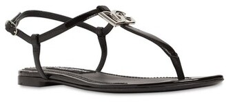 Dolce & Gabbana 10mm Patent leather thong sandals