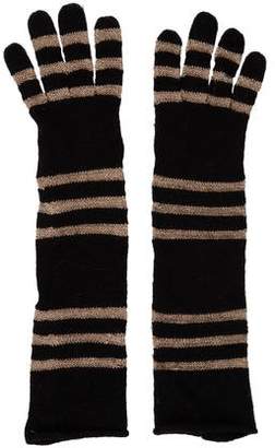 Portolano Striped Knit Gloves