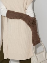 Thumbnail for your product : Totême Brown cashmere gloves
