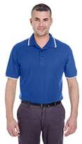 Thumbnail for your product : Ultraclub UltraClub Men's Short-Sleeve Whisper PiquePolo with Tipped Collar and Cuffs