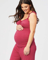Thumbnail for your product : Cake Maternity Women's Red Pyjamas - Rhubarb Torte Maternity & Nursing Camisole