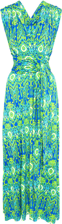 Beatrice Von Tresckow Green Peacock Eye Lulu Multi Dress