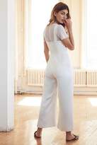 Thumbnail for your product : Silence & Noise Silence + Noise Satin Straight-Neck Jumpsuit