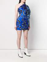 Thumbnail for your product : Just Cavalli draped one shoulder dress