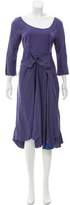 Thumbnail for your product : Marni Long Sleeve Midi Dress Purple Long Sleeve Midi Dress