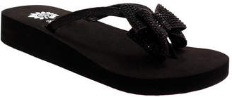 Yellow Box Women's Toon Thong Sandal - Black Sandals