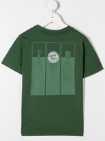 Thumbnail for your product : Stone Island Junior compass badge logo T-shirt