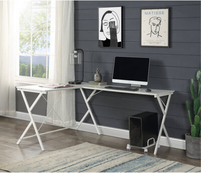 Inbox Zero Versatile L-Shape Computer Desk For Efficient Workspace Optimization