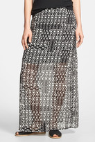 Thumbnail for your product : Vince Camuto 'Geo Diamond' Chiffon Overlay Maxi Skirt