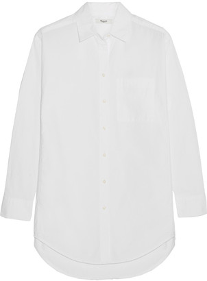 Madewell Crinkled cotton-poplin shirt
