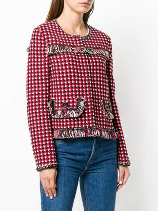 Moschino Boutique regular fit tweed jacket