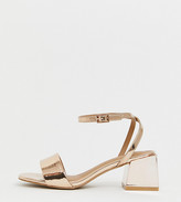 rose gold wide fit heels