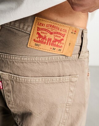 Levi's 501 original jeans in beige
